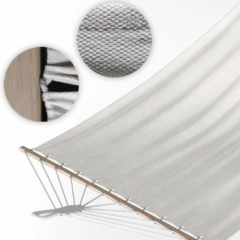 OK-Living Hamaca, Blanco, 190 x 120 cm | apto para uso en interiores y exteriores, compatible con soportes