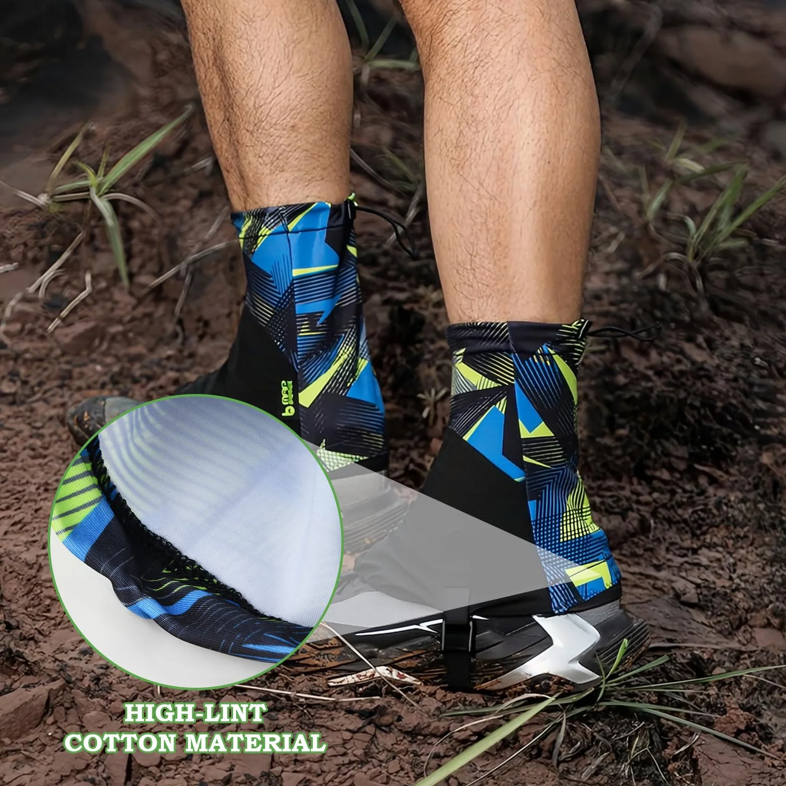 Polainas Senderismo Bajas Trail Running - Protección Zapatos Duradero Ajustable