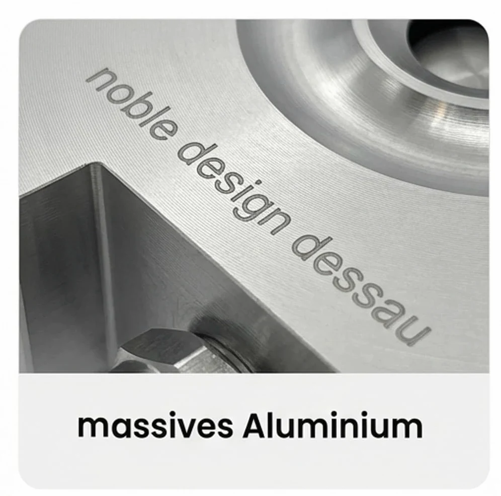 Aspersor de césped, tipo aspersor de suelo, fabricado en Alemania, de aluminio macizo