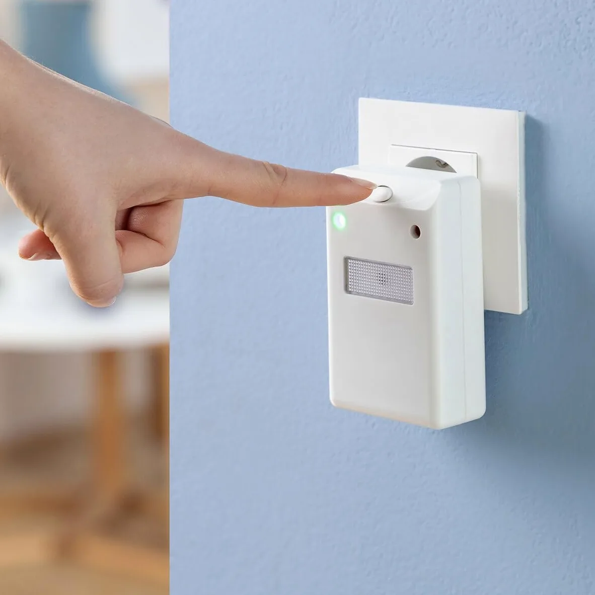 Juego de 2 enchufes ultrasónicos antidañinos – repelente ultrasónico de ondas electromagnéticas antiratones arañas cucarachas moscas pulgas parásitas – dañinas eléctricas naturales – electrónica
