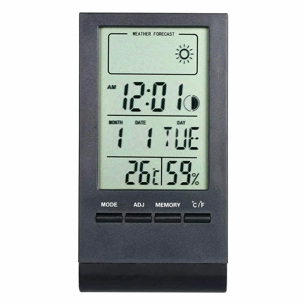 Termómetro Interior Digital e higrómetro con Guage de Humedad, medidor de Monitor de Humedad de Temperatura preciso for el hogar, Oficina, jardín Interior