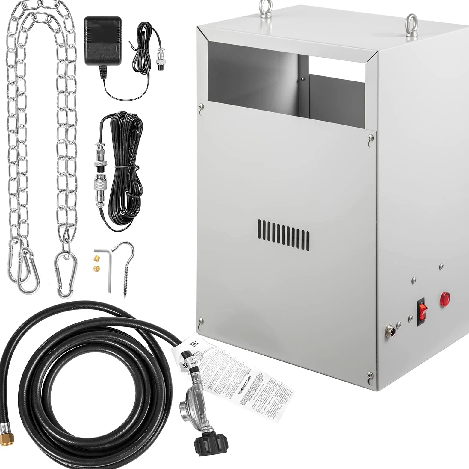 Generador de CO2 de 4 quemadores de CO2 de latón para Planta, Encendido electrónico Integrado, 11178 BTU/HR propano líquido/generador de dióxido de Carbono de Gas Natural, para inv LP