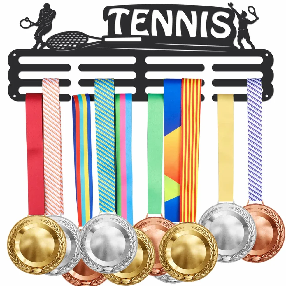 SUPERDANT Tennis Medal Hanger Display Rack Wall Mount Ribbon Holder Iron Hooks