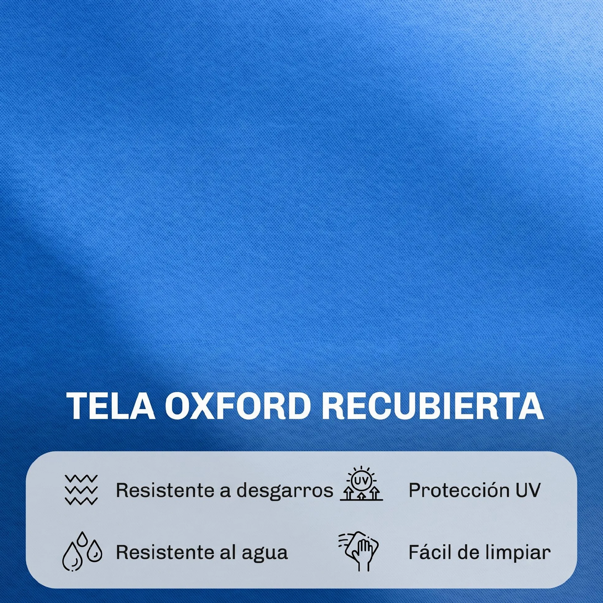 Outsunny Tumbona Plegable con Respaldo Regulable en 4 Posiciones Tumbona de Jardín con Orificio de Lectura Almohada Marco Metálico y Tela Oxford para Playa Terraza Carga 120 kg 190x56x28 cm Azul