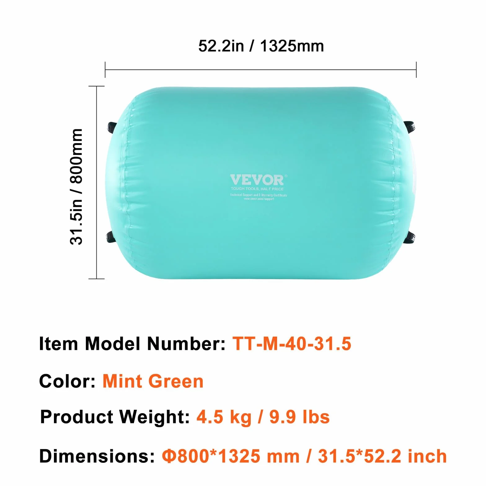VEVOR Rodillo de Gimnasia Inflable