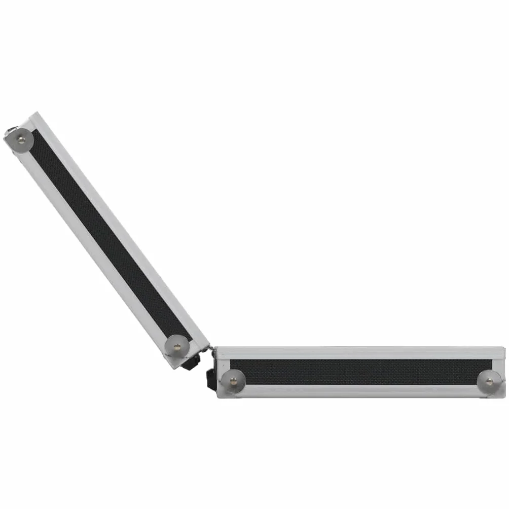vidaXL Maletín para Armas de Aluminio y ABS con Cerradura Llaves Negro