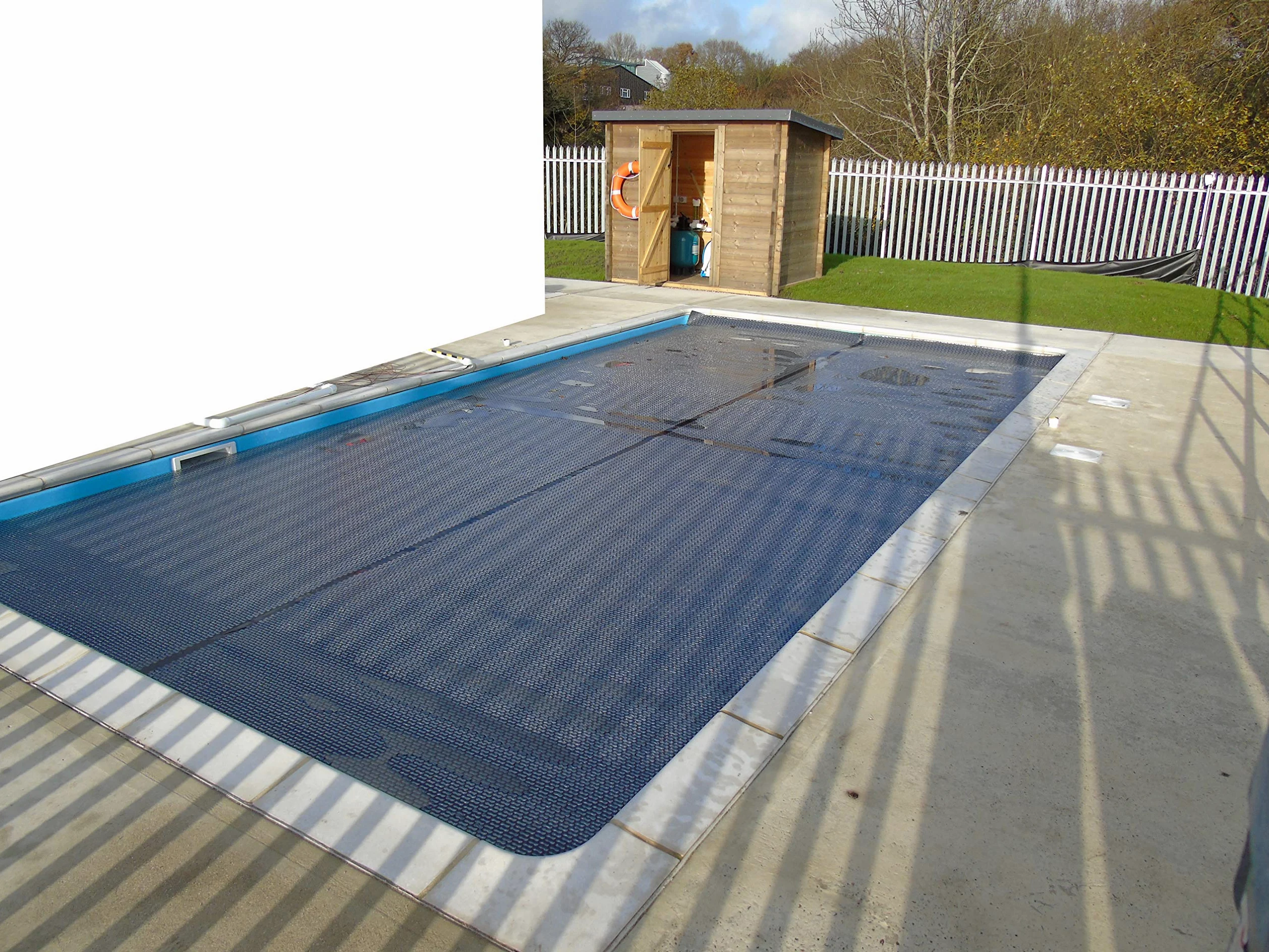 INTERNATIONAL COVER POOL Cubierta Térmica 500 micras GeoBubble Energy Guard para Piscina de 5 x 10 Metros con Refuerzo en los Anchos