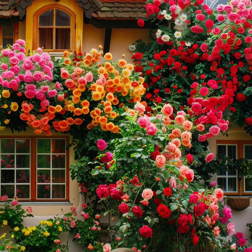 200+ Rosas Trepadoras De Colores Variados Para Decoración De Jardines, Balcones y Jardinería Vertical, Resistentes Al Frío, Perennes, Rosas Trepadoras Sin Espinas