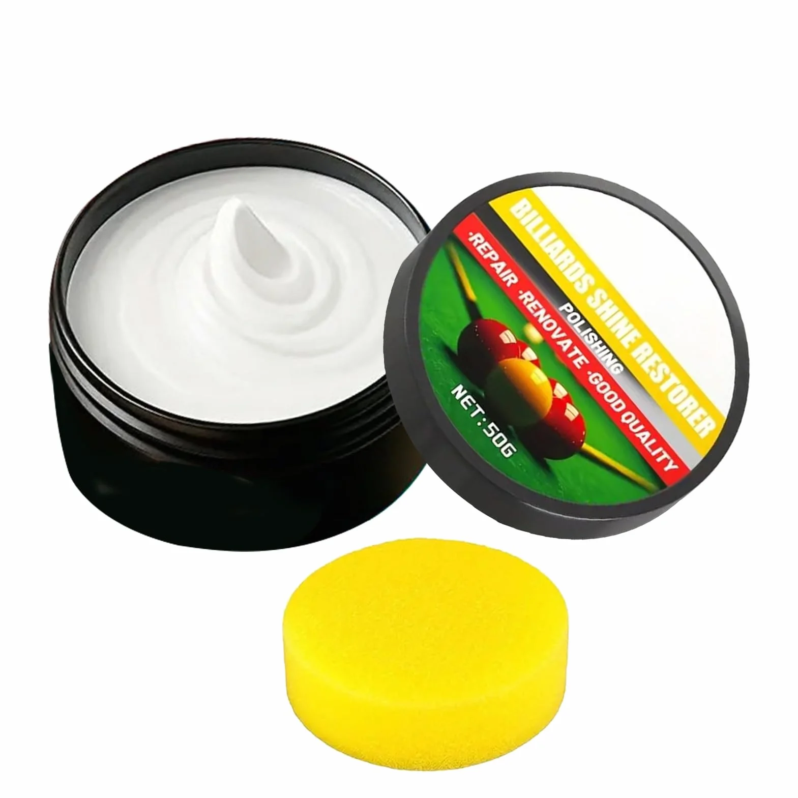 Limpiador de Bolas 50 g con Esponja 60 g Total Mantenimiento Brillo Pulido
