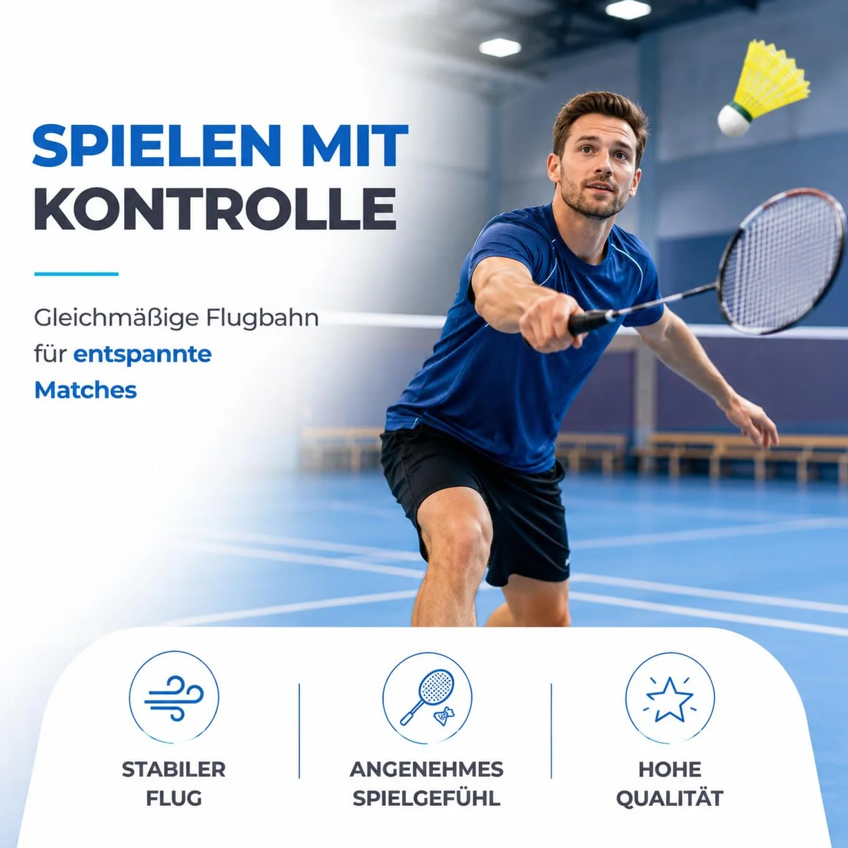 Balones de bádminton para entrenamiento y competición – interior y exterior