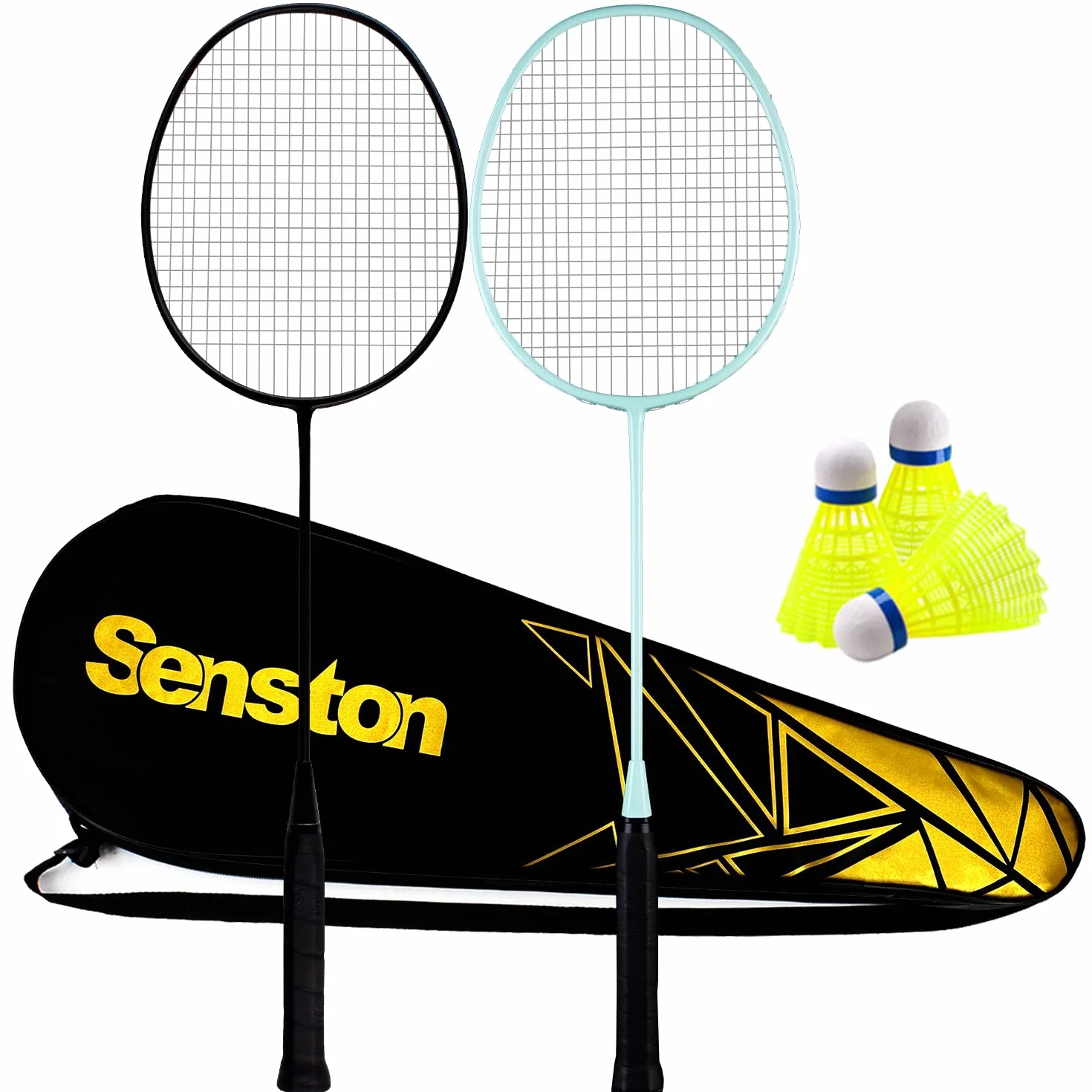 Senston Raqueta de Bádminton Grafito X1100 Serie, 2 Piezas