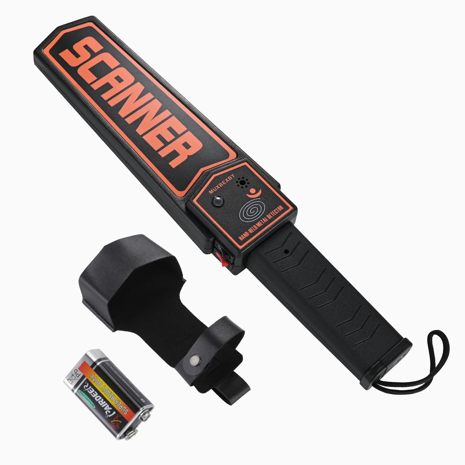 Detector de metales de mano, escáner de seguridad, escaneo de sensibilidad ajustable, comprobación de metales portátil de alta seguridad