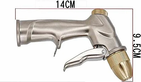 Manguera de jardín, boquilla extensible, pistola de agua de metal de alta presión, pistola de agua para lavado de coche, pistola de agua doméstica, manguera telescópica, juego de riego de