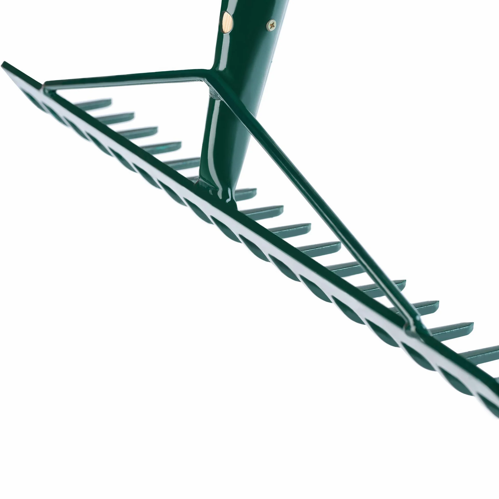 KADAX Rastrillo ancho para jardín, bancal, césped, rastrillo de jardín, rastrillo de hierro, rastrillo de metal, rastrillo de hojas, escoba de hojas, herramienta de jardín, rastrillo de heno,