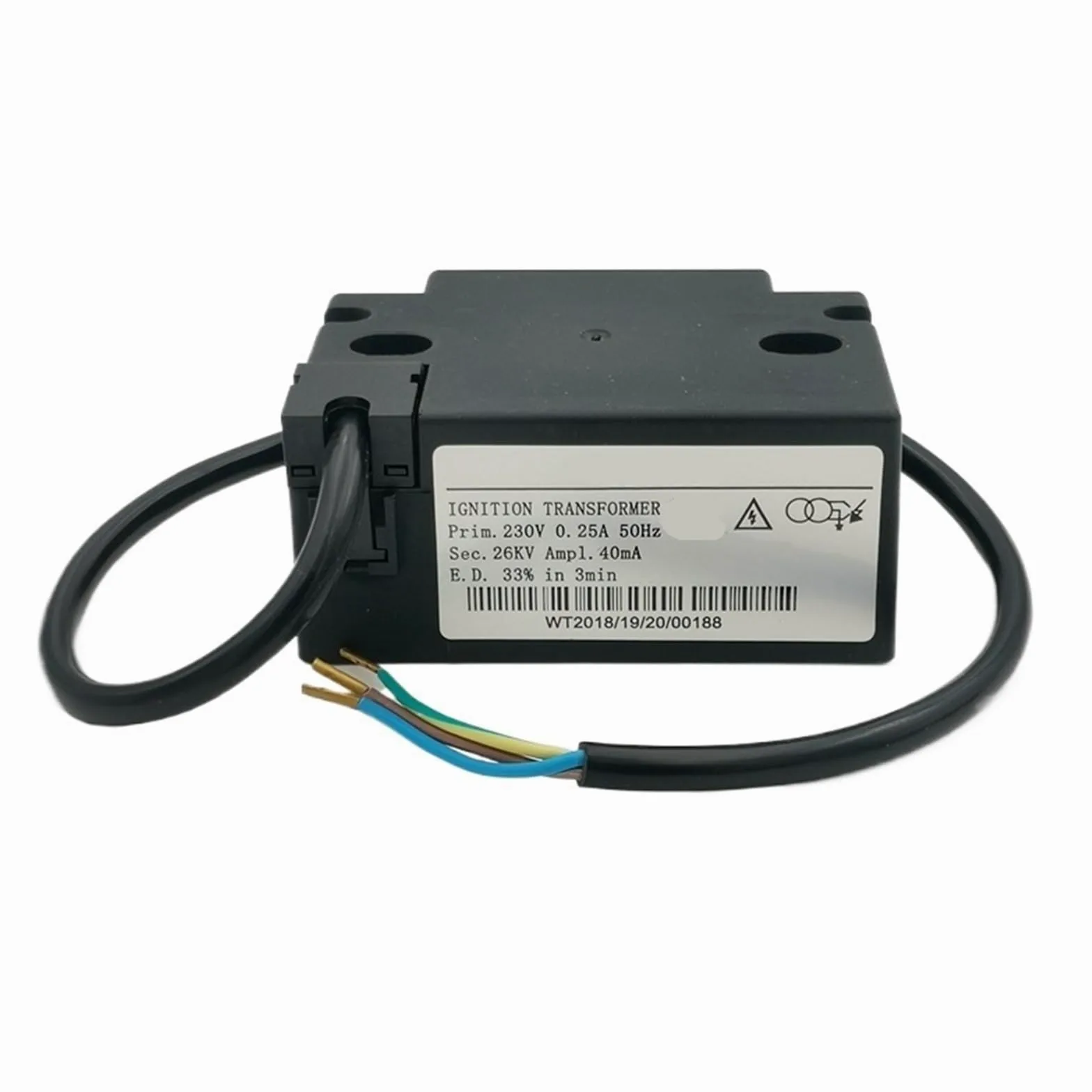 Encendido de Doble electrodo for Quemador de Aceite Usado, Encendido por pulsos Universal de Alto Voltaje de 26 kV.(26KV Transformer)