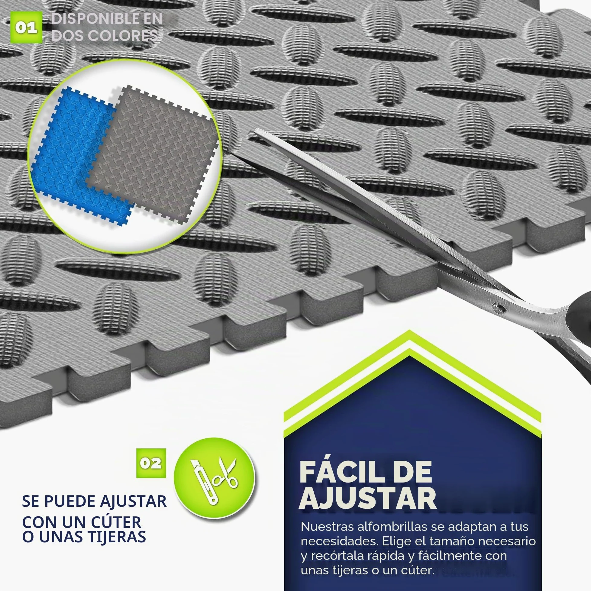 tillvex Juego de 24 alfombrillas de protección térmica para piscina al aire libre
