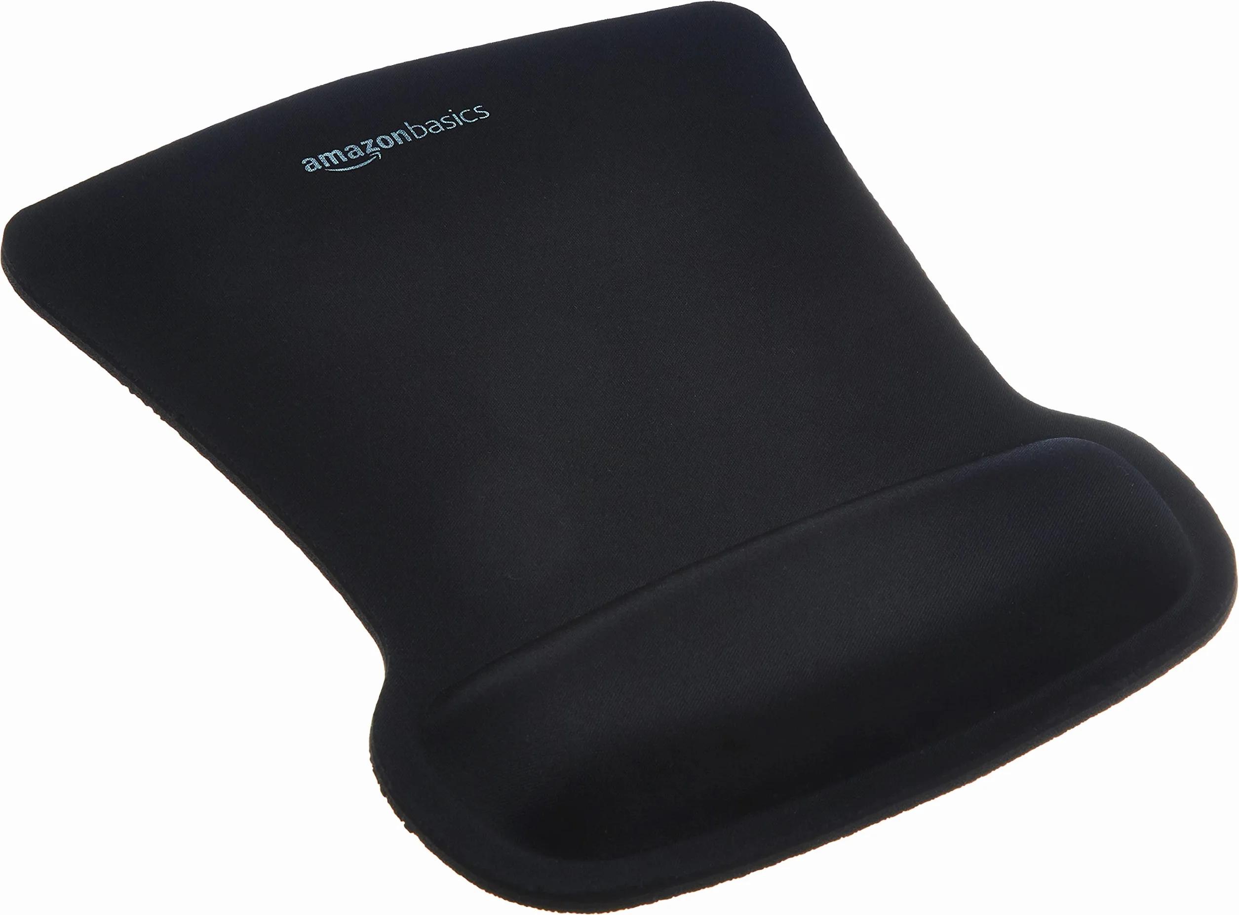 Amazon Basics Alfombrilla para ratón con reposamuñecas de Gel, 20 x 25 cm, Negro