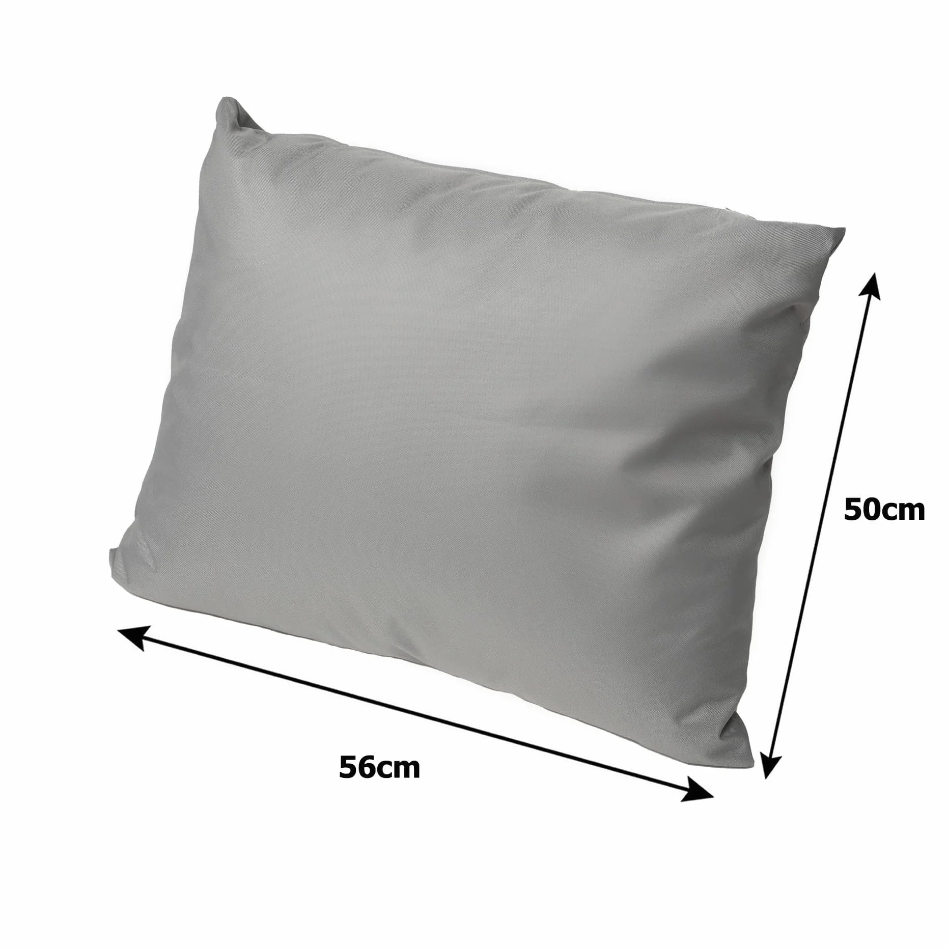 Cojín para banco - Cojín de asiento para exteriores para banco de jardín para polirratán - Relleno de almohada para banco de polirratán para columpio de Hollywood (Gris claro, 160x50x50cm)