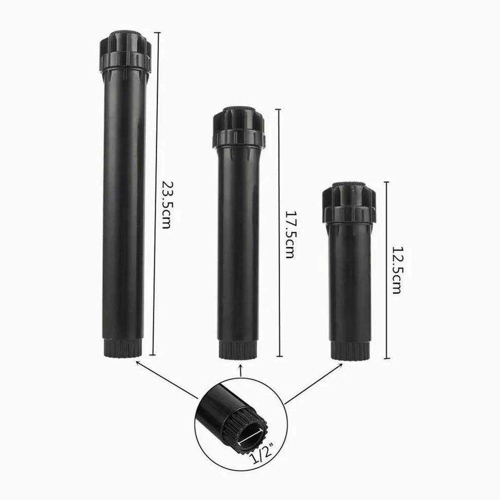 Boquilla de nebulización para riego de Jardines LR 0 ° ~ 360 ° Ajustable Invernadero césped de la Yarda del jardín de riego de jardinería de riego Boquillas 10Pcs 1/2" Pop-up Los difusores Cabeza (Co