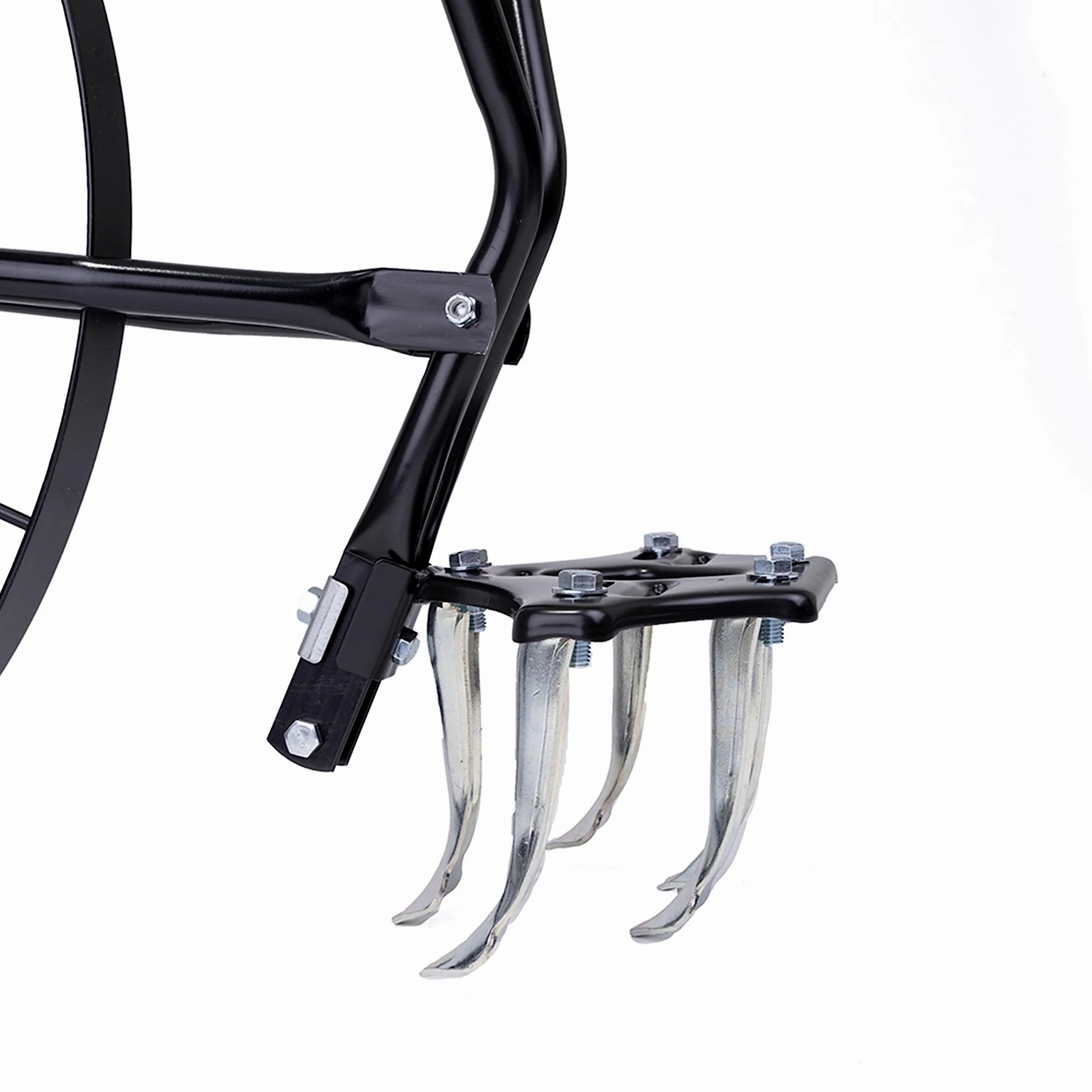 EarthWay Rotavator 6500 con Mango Ajustable y Accesorio de 5 Dientes, implementos de Cambio rápido y cultivador de jardín de Rueda de Acero de 61 cm