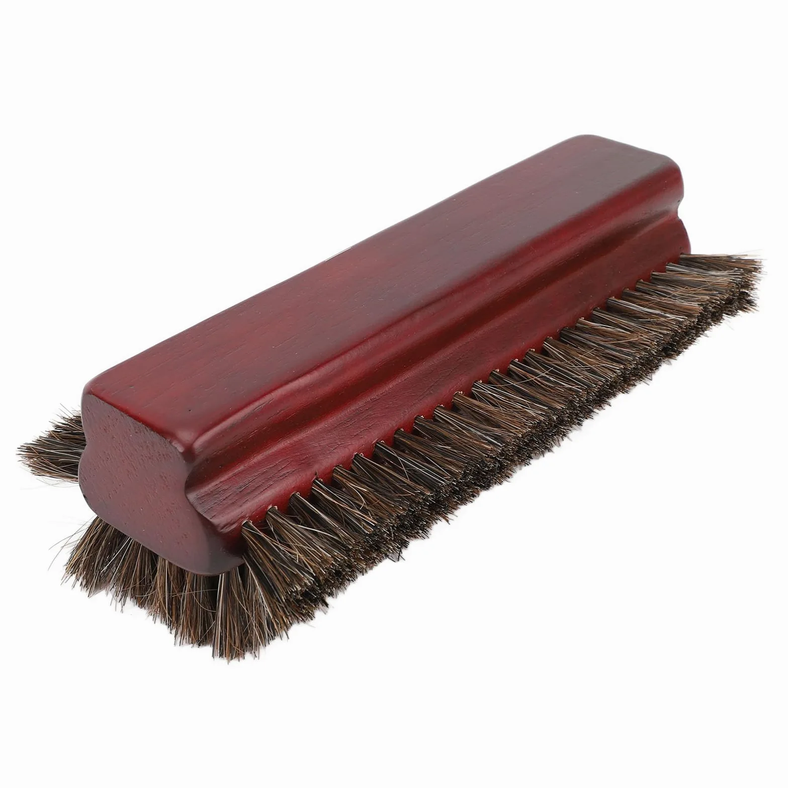 CHICIRIS Cepillo de mesa de billar, limpiador de mesa de billar, cepillo profesional de 3 lados de crin de caballo y madera con diseño de triple cara para el mantenimiento de la sala de juegos en casa