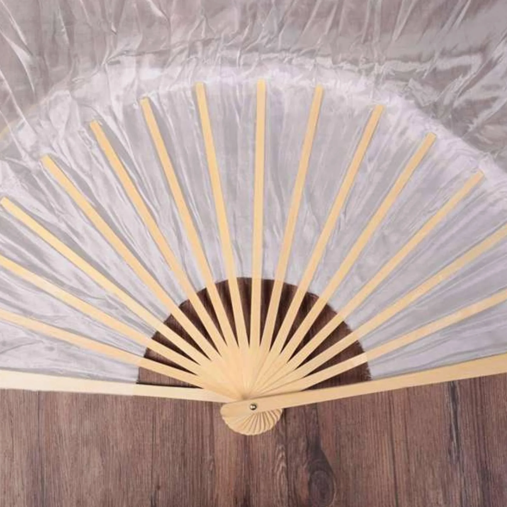 Velo de Seda Ventilador de Baile 180x90 cm 1 Pieza
