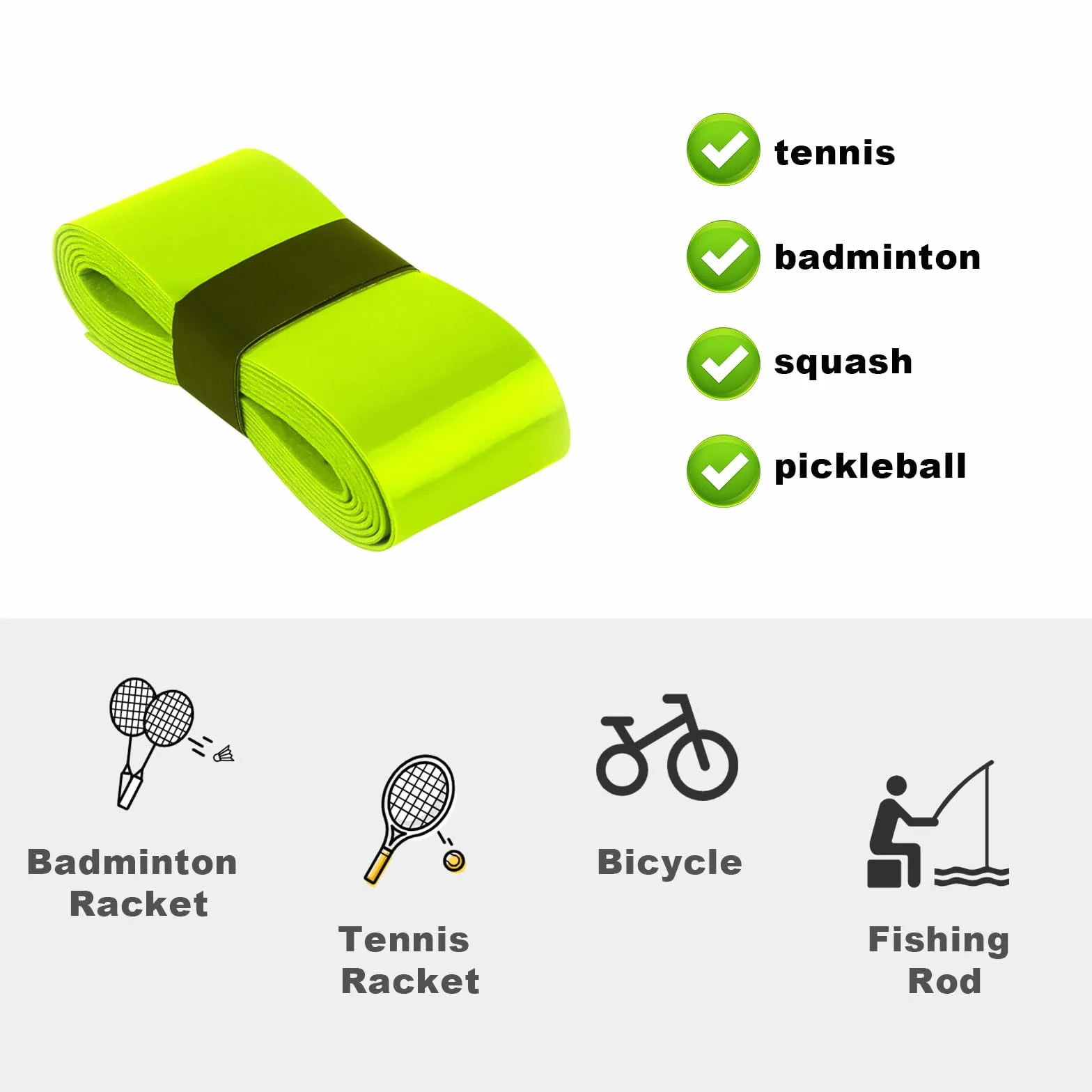 UKOFEW Overgrips Padel 6 Piezas Antideslizante Secado Rápido Raqueta Tenis Bádminton