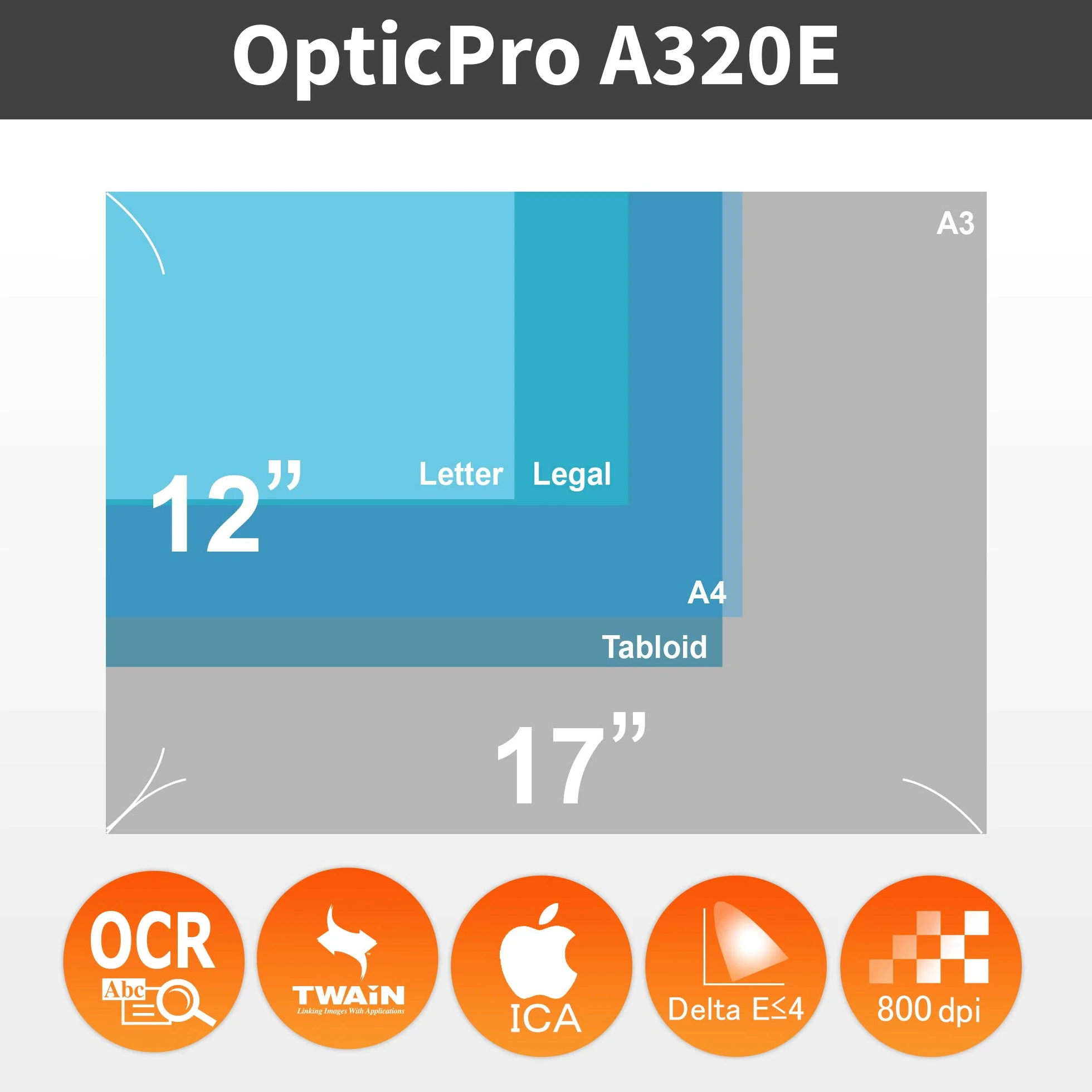 Plustek OpticPro A 320 E Escáner