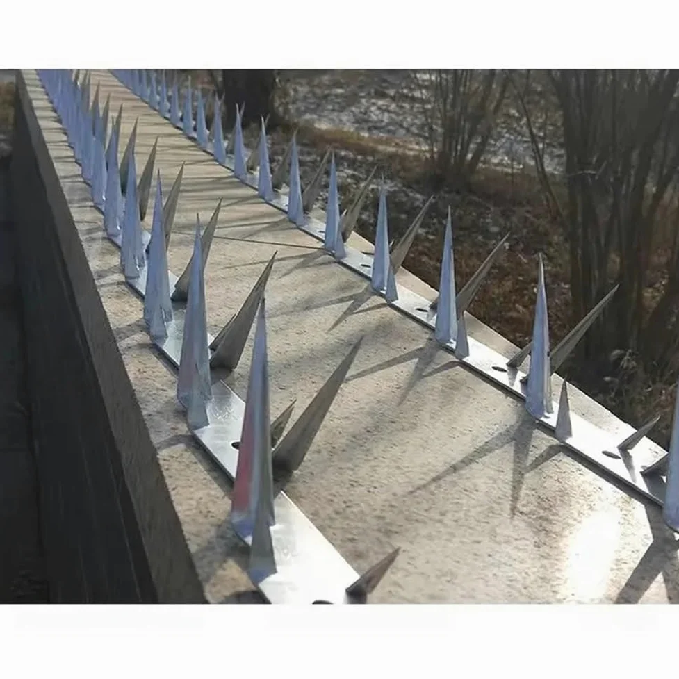 Pinchos de pared para exteriores, pinchos de paloma, pinchos de metal, alambre de púas, tiras antirrobo para barandilla de techo, picos de valla de seguridad