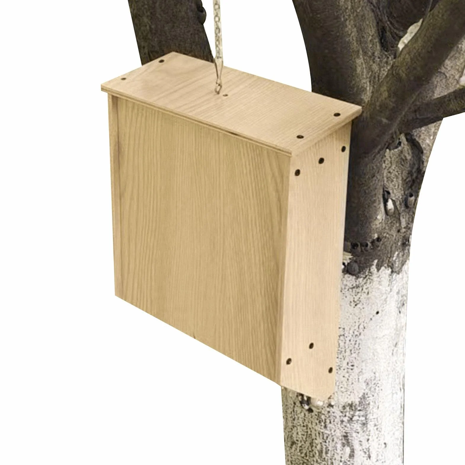Casas de murciélago para Exteriores, Bat House, Gran de murciélagos de Madera Maciza, casa y para murciélagos sin Tratar, Resistente a la Intemperie y Listo Instalar