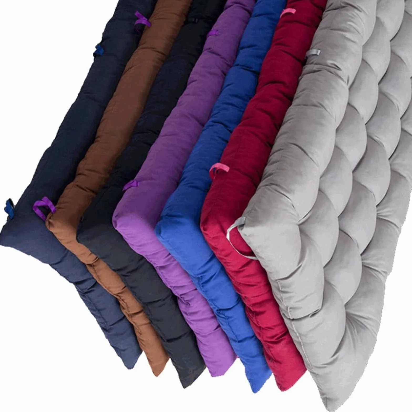 Cojín para banco, cojín para banco, silla, cojín para tumbona, grueso, de repuesto, antideslizante, 120 x 40 cm, color gris