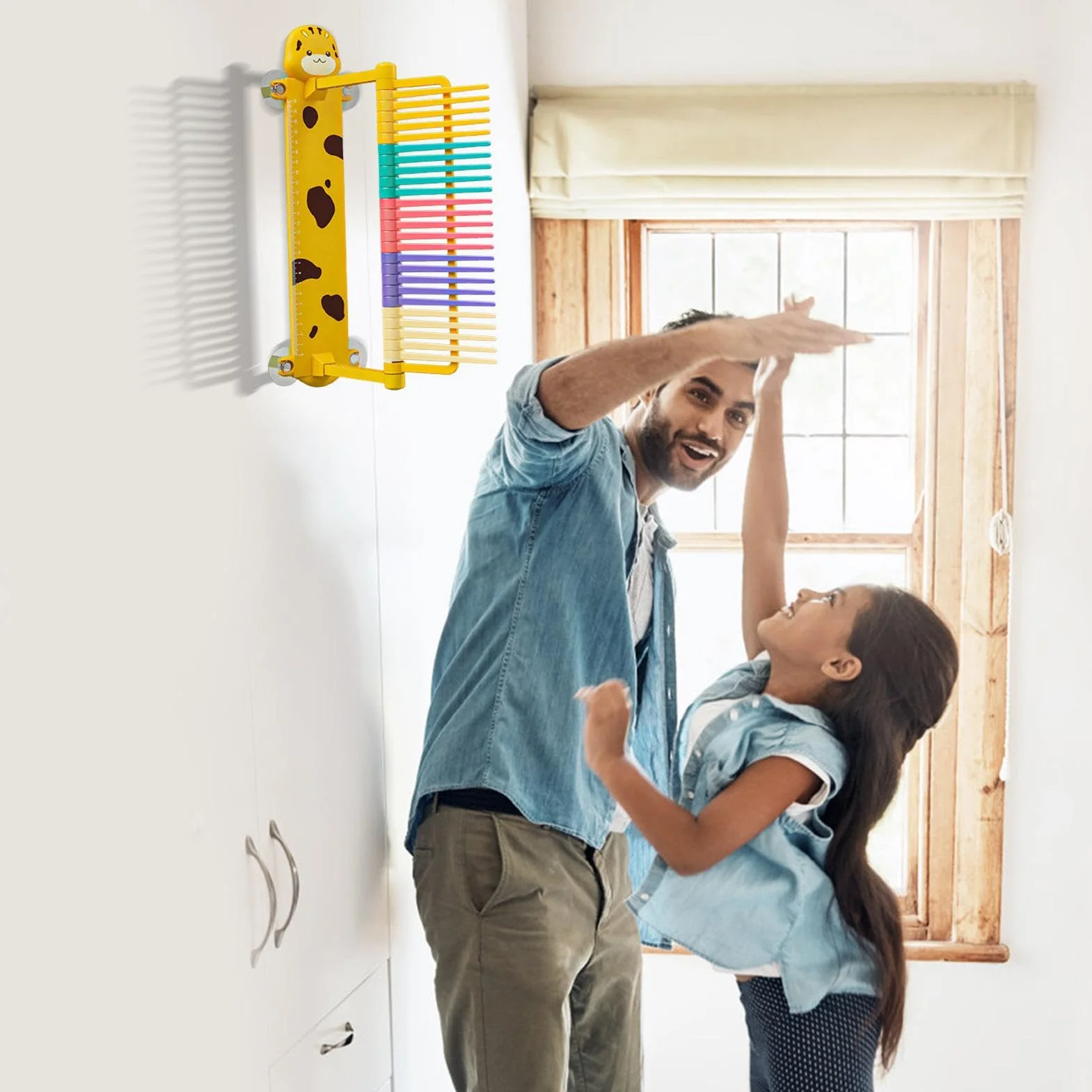 Medidor de Salto Vertical Ajustable para niños, Barra de Prueba táctil y Dispositivo de Entrenamiento