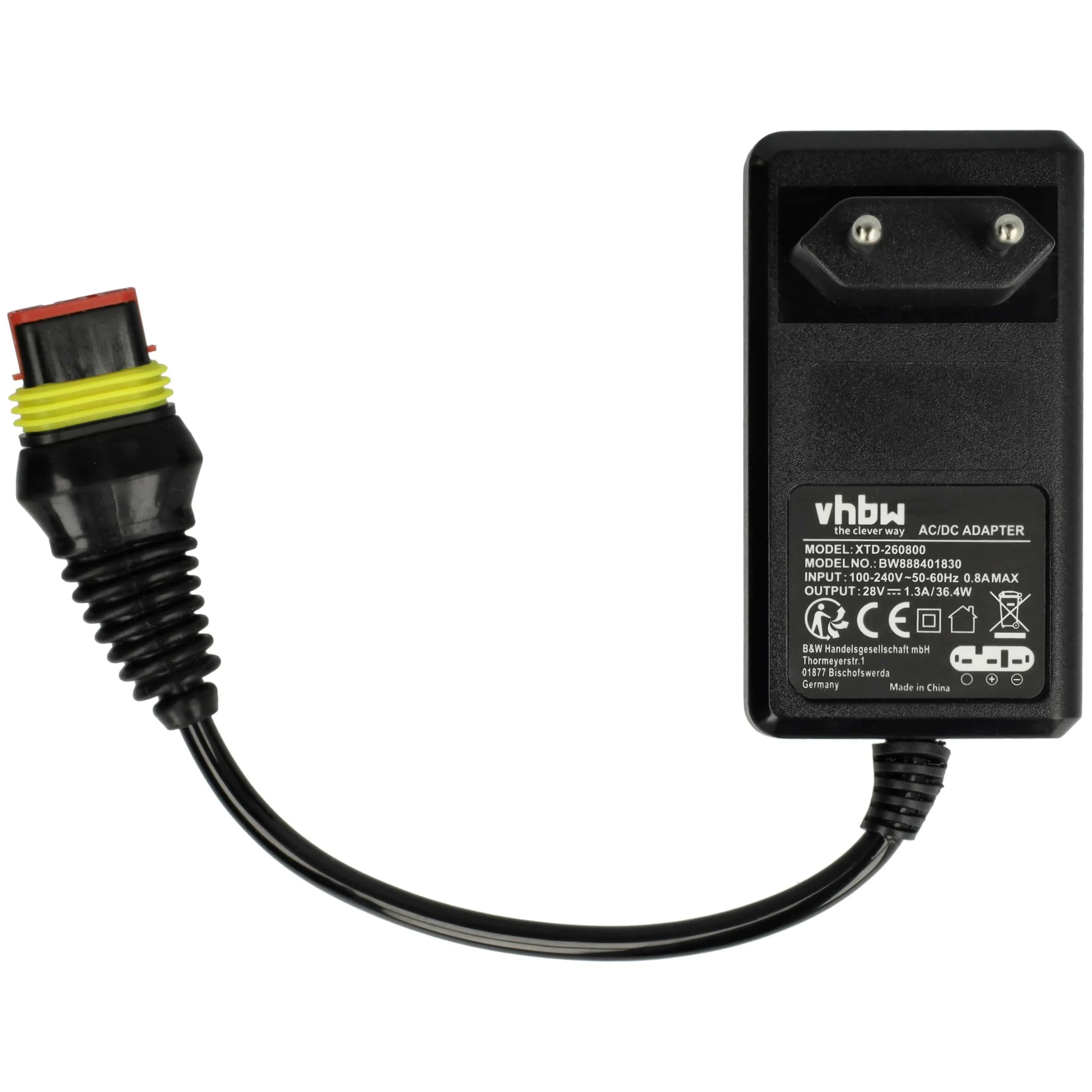 vhbw Set Compatible con Husqvarna Automower 405X, 420 (2016), 415X | cortacésped 1x fuente alimentación, 1x bateria 3400 mAh, 1x cable baja tensión de 5 m