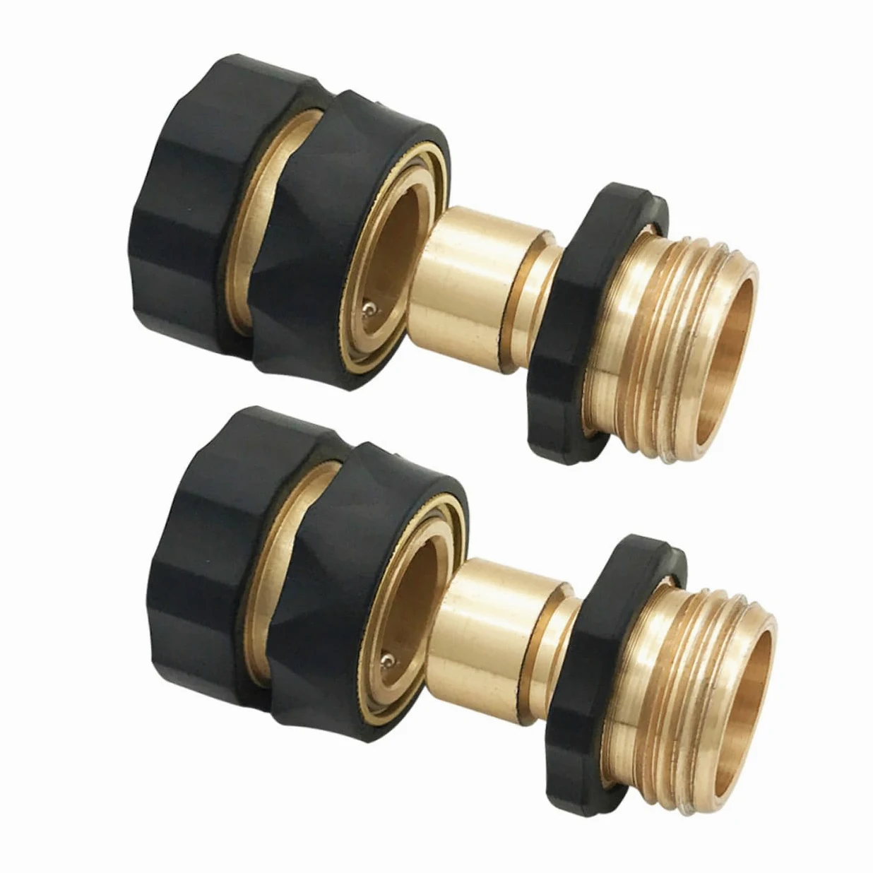 Toddmomy Kit de conectores de manguera de jardín, adaptador de conexión rápida para grifo, resistente (2 pares)