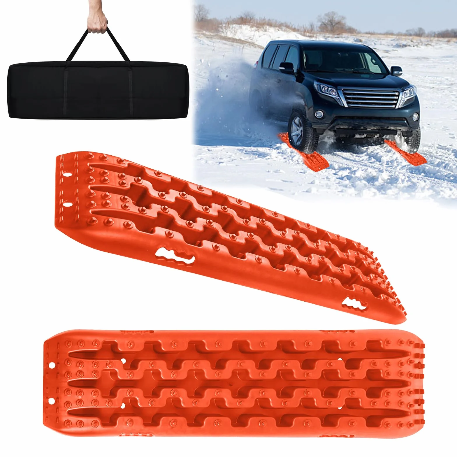 NAIZY 2 placas de tracción Offroad de plástico 10T carga con bolsa