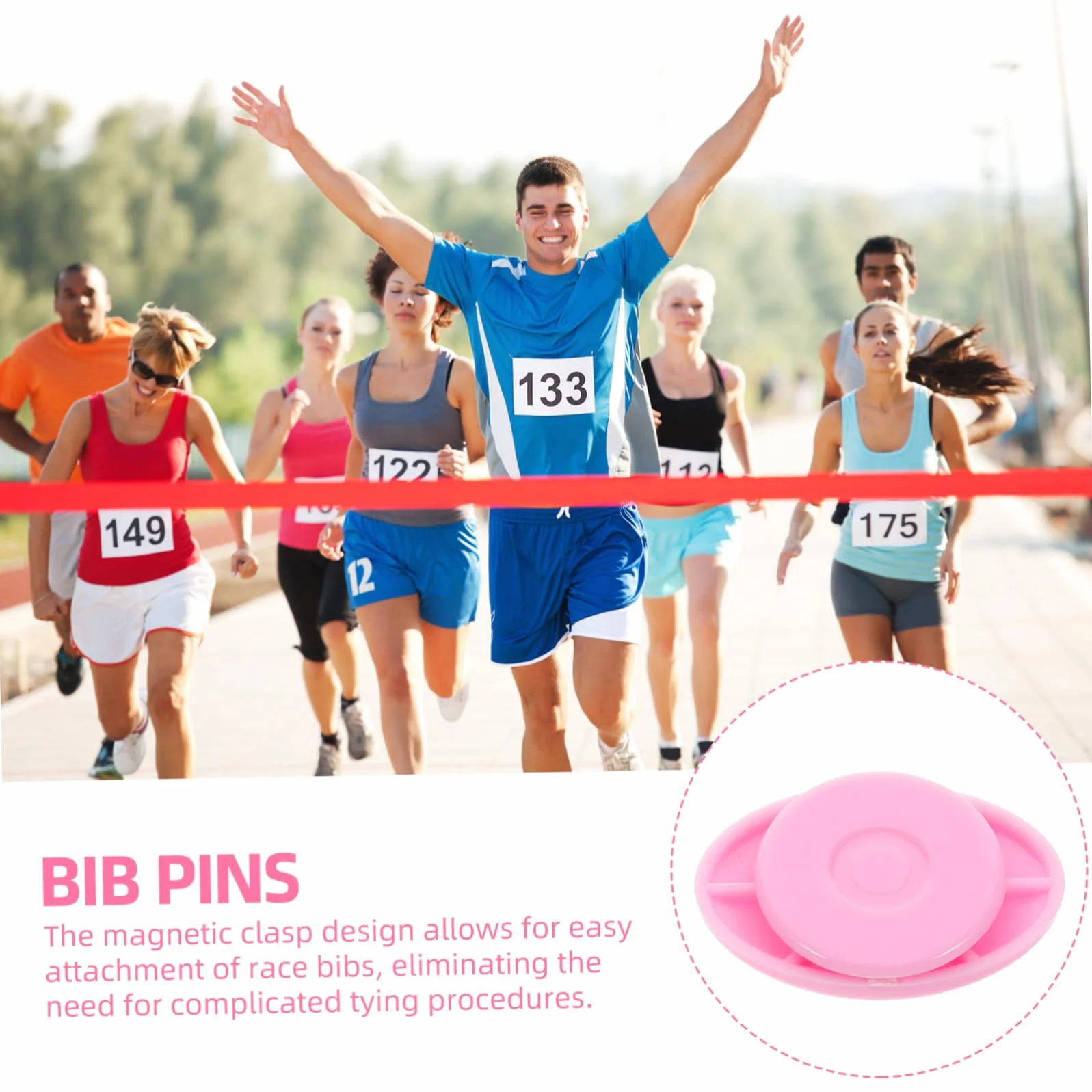 Dorsal Magnético Clips para Correr y Ciclismo Hebillas Fijación Cinturón 8 Piezas