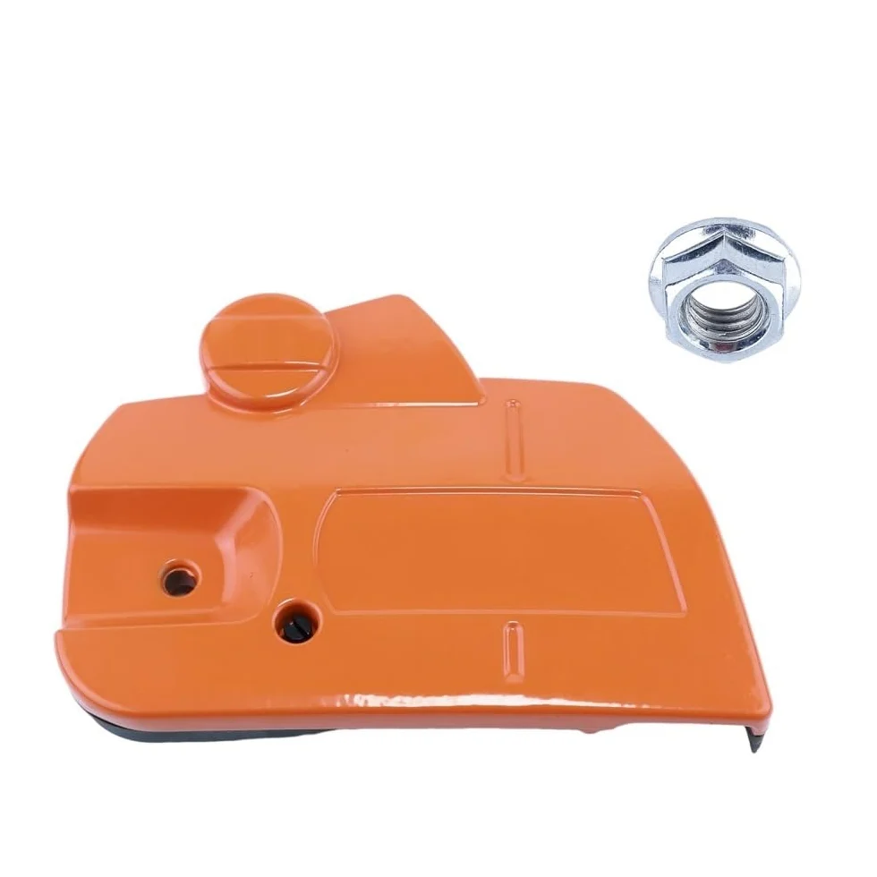 Tapa del Embrague Freno de Cadena Compatible con motosierras 445 y 450. Pieza Repuesto. Sustituye a la Referencia 544097902