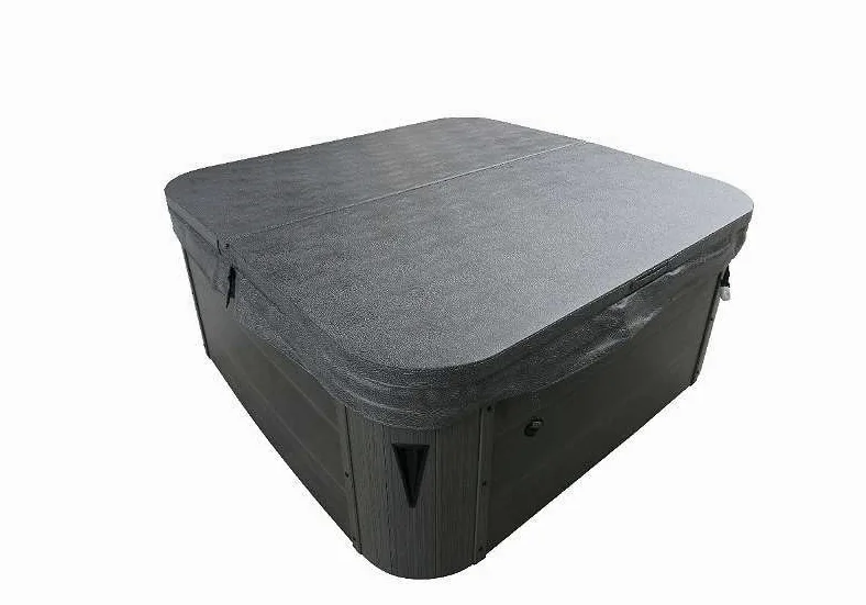 Aurum - Protector térmico 220 x 220 cm, Gris Antracita, para Whirlpool, Resistente al Viento, Aislante, Plegable, con Hebillas y Clip de Sellado, diseño Trapezoidal de Alto Aislamiento