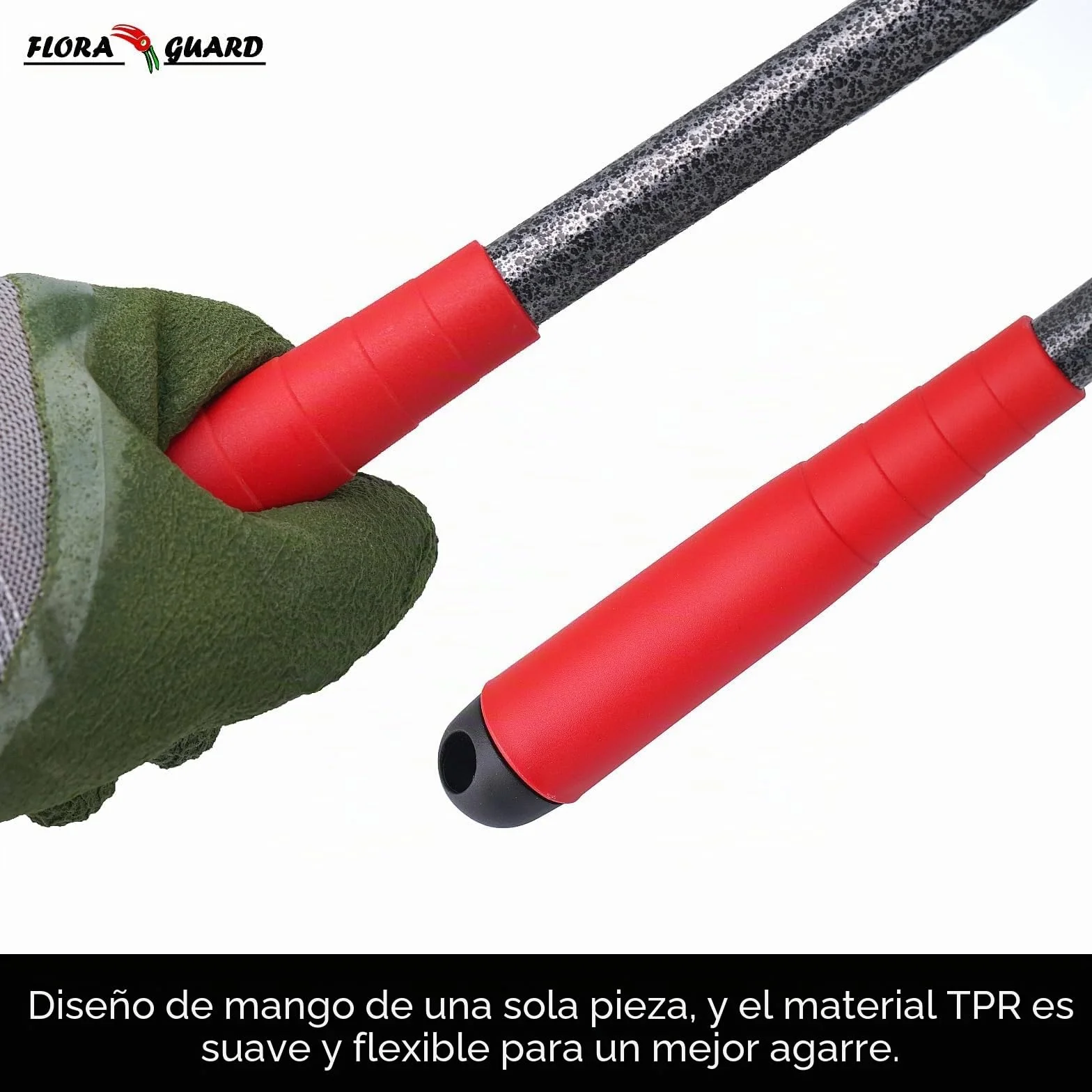 FLORA GUARD Juego de Herramientas de jardín, 6 Piezas, Herramientas manuales de jardín Grandes, Resistentes y duraderas, Herramientas clásicas para Plantar y Mantener su jardín