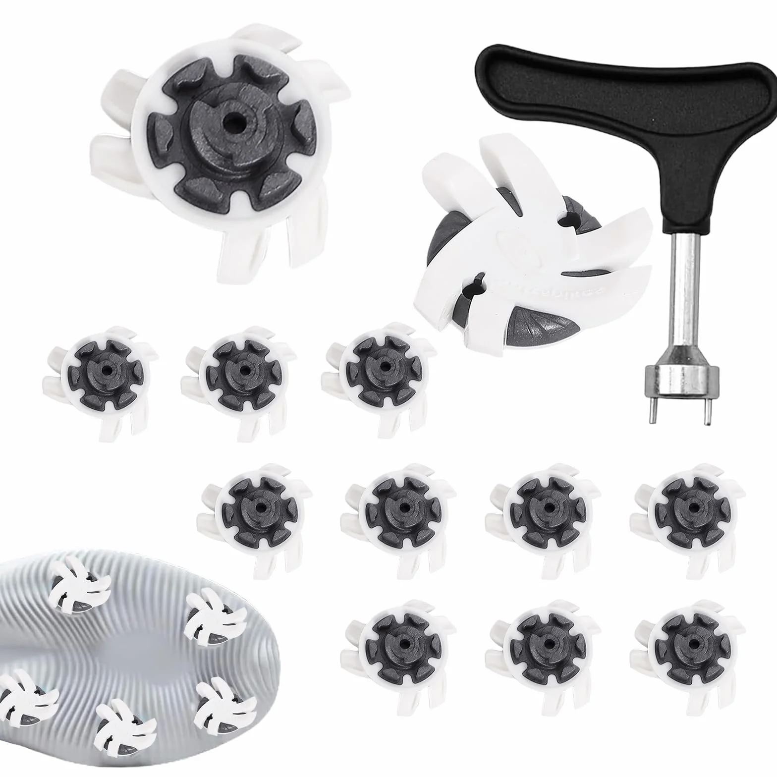 Clavos para zapatos de golf antideslizantes 12 piezas