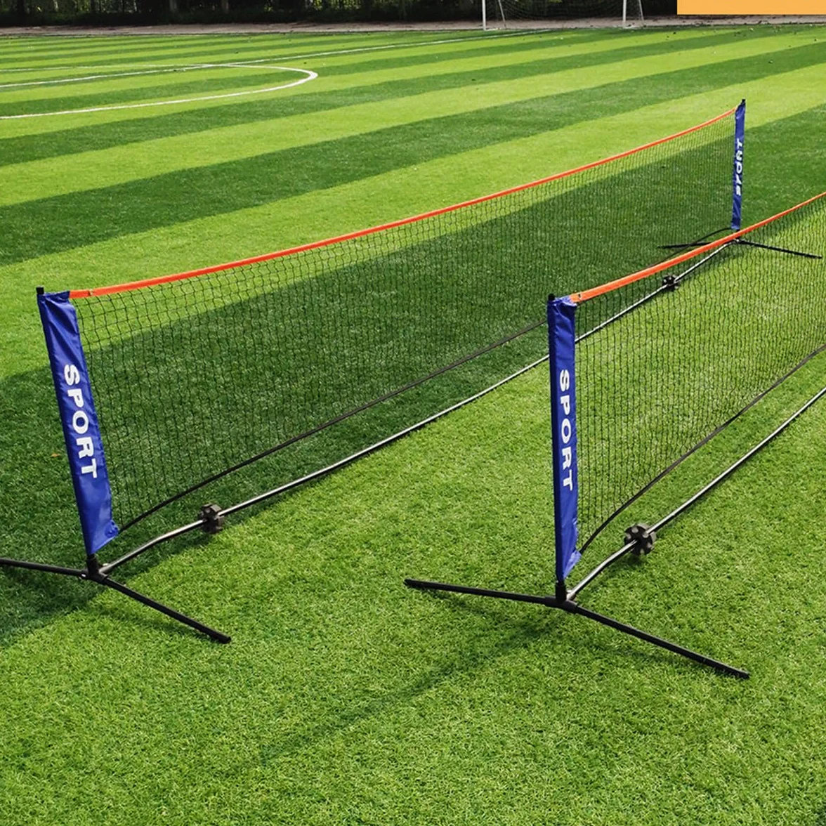 Sarini Red de Tenis Portátil Plegable para Fútbol, Voleibol, Entrenamiento Deportes Interior Exterior Jardín Cancha