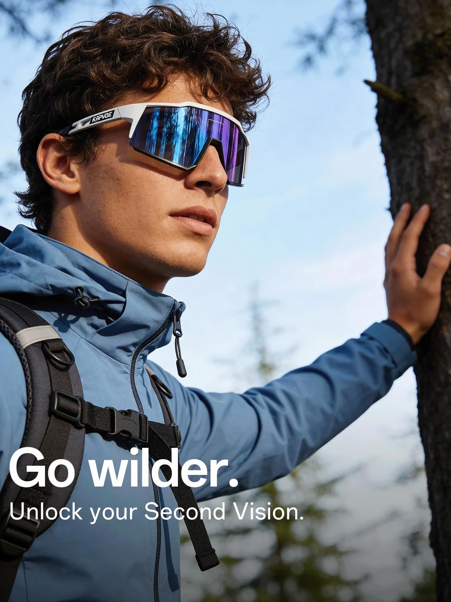 KAPVOE Gafas de Ciclismo Polarizadas K9022 TR90 4 Lentes Intercambiables Deportivas