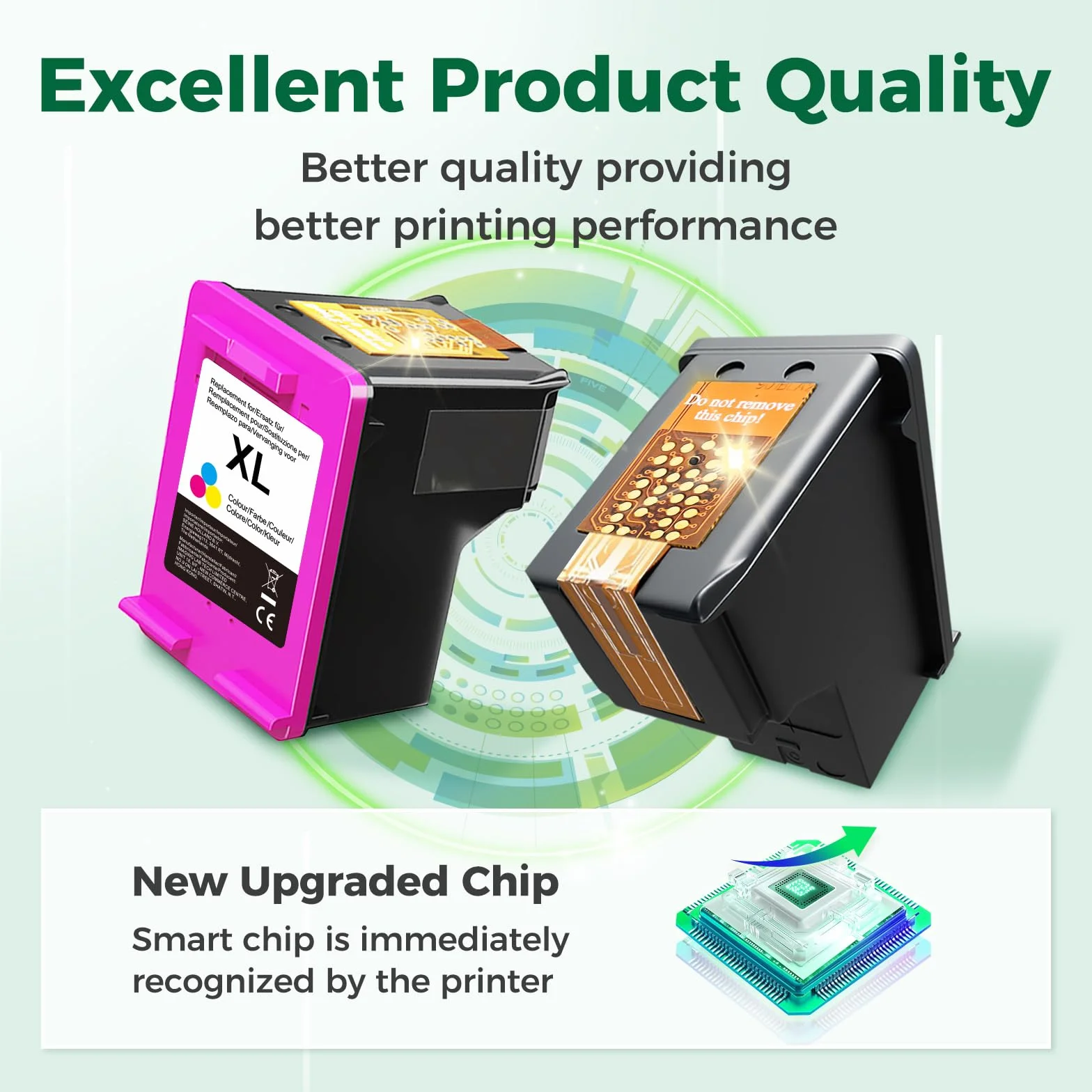 Cartuchos de Tinta Compatibles HP 301 XL 301XL para DeskJet Envy OfficeJet 2-Pack