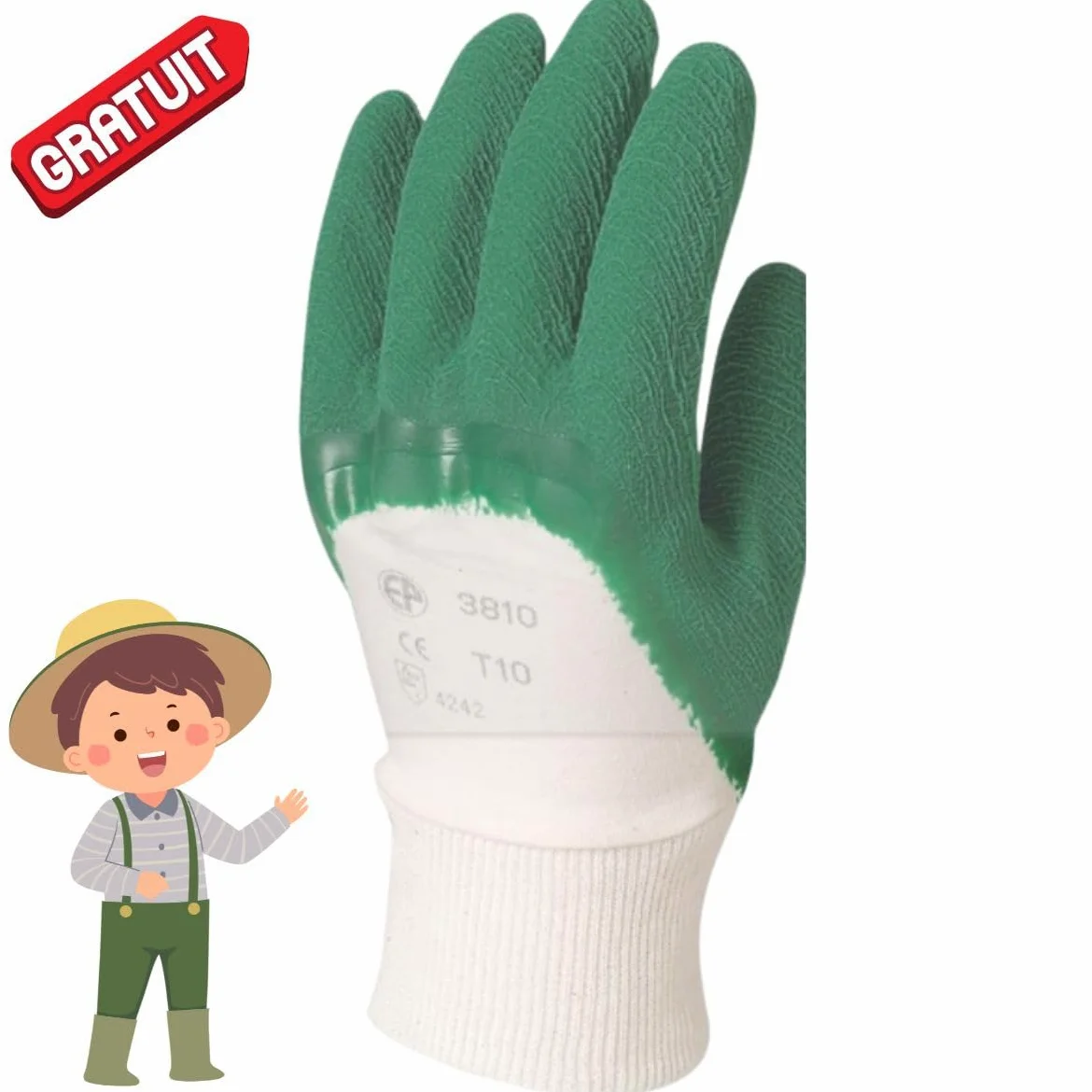 Juego de bolsas de residuos vegetales 100 L | Papel Kraft ultrarresistente | Par de guantes de jardín ofrecidos | Ideal para jardines familiares y mantenimiento de casas individuales (25)