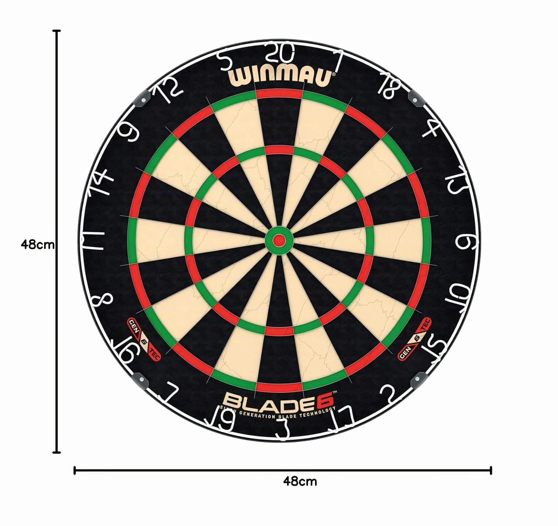 WINMAU Blade 6 Professional Bristle Dartboard Official Tournament