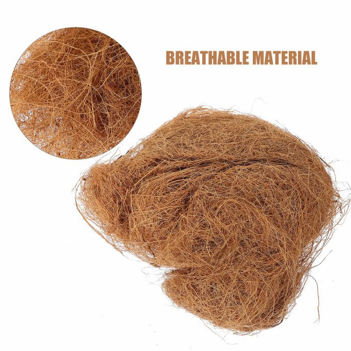 Fibra Natural para Macetas 3 Bolsas 300g 100g Cada Una Revestimiento Orgánico para Plantas y Hortalizas Alta Aireación y Retención de Humedad Cubierta Transpirable para