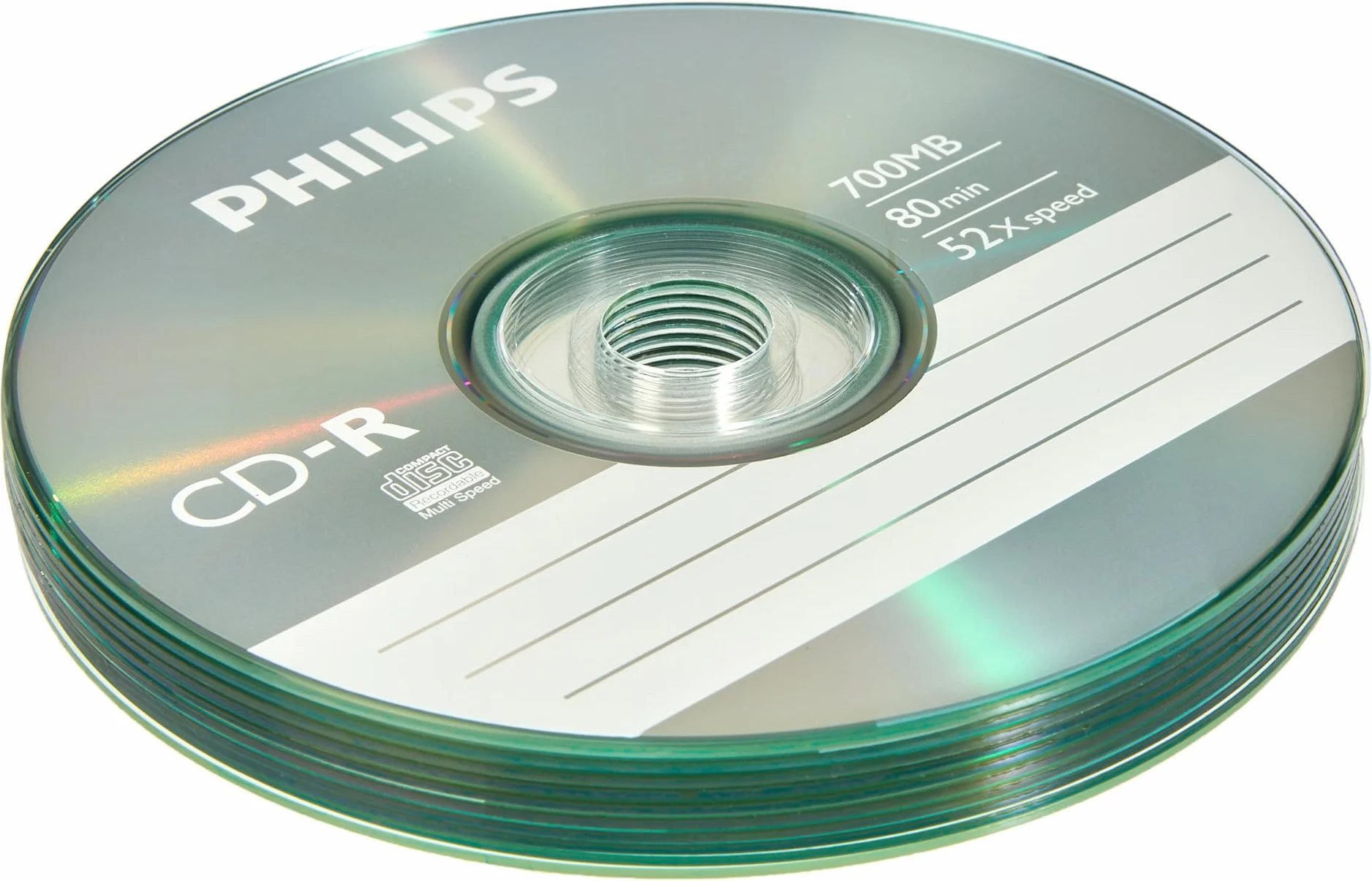 Philips CR7D5 NB10/00 CD-R 50x 700MB 80min 10 piezas