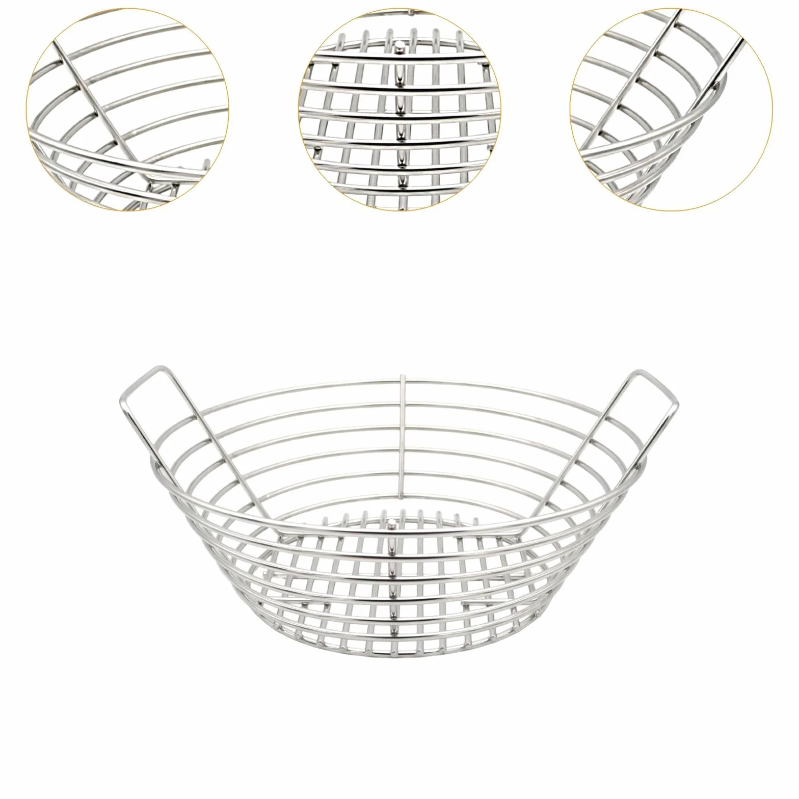 Sharplace Cesta para Cenizas de Parrilla, Colector de Cenizas, Resistente a Temperaturas, Bandeja para Accesorios de Ahumadores de Parrilla, Acero Inoxida