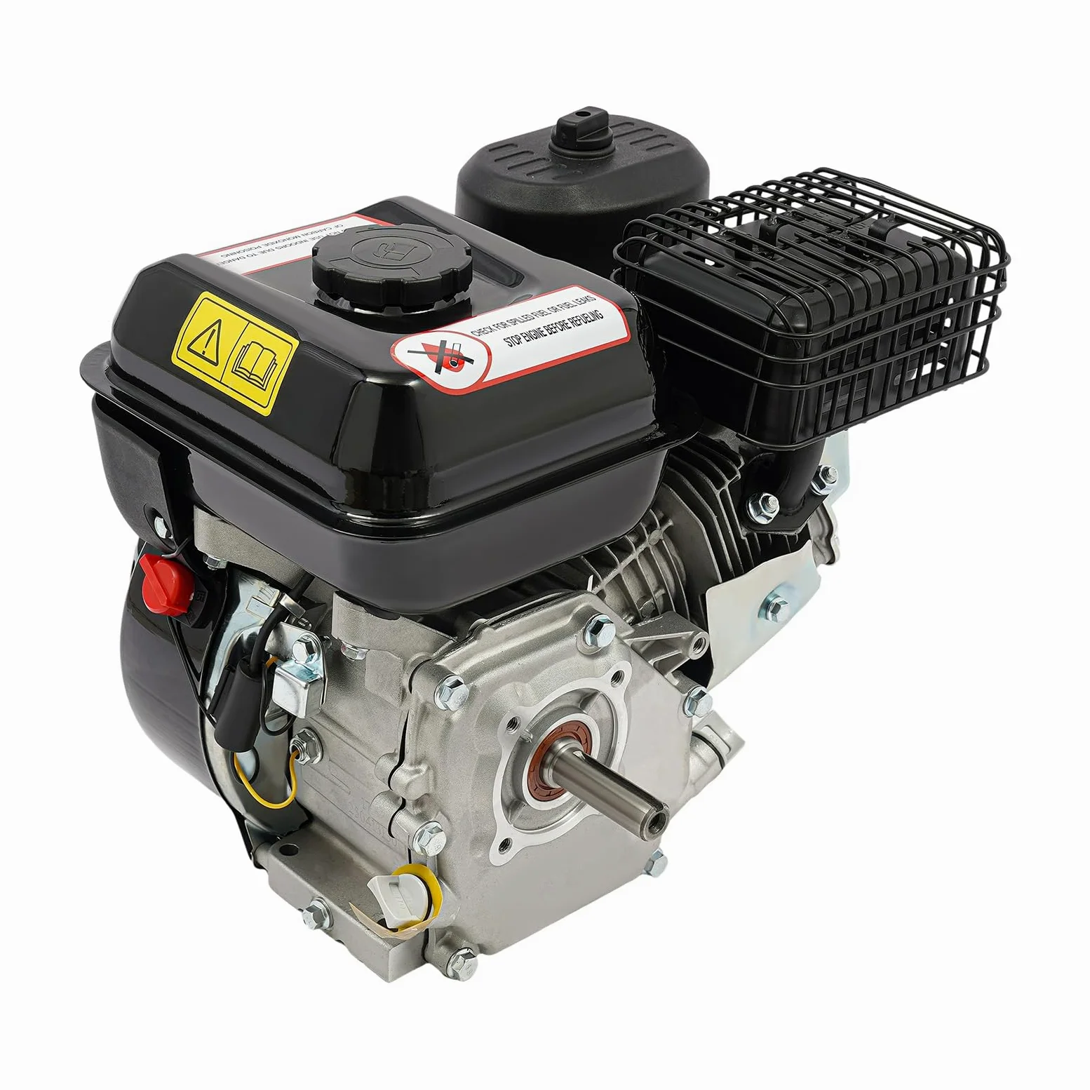 Motor de gasolina de 7,5 CV de 4 tiempos, motor de estacionamiento, motor de karts, motor de accionamiento con cigüeñal de 19 mm de diámetro, motor industrial para bomba de agua, generador