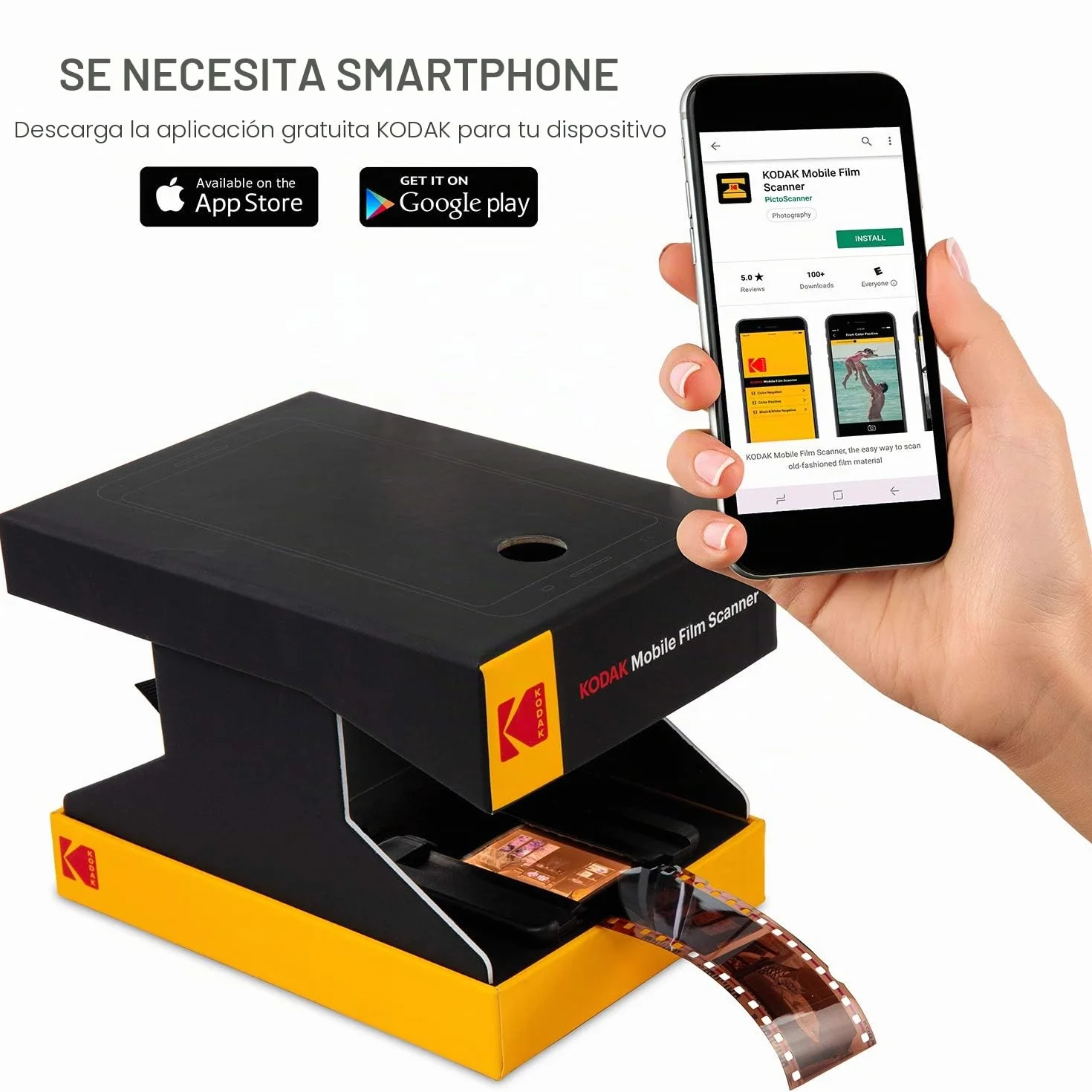 KODAK Escáner de película móvil 35 mm Diapositivas Smartphone